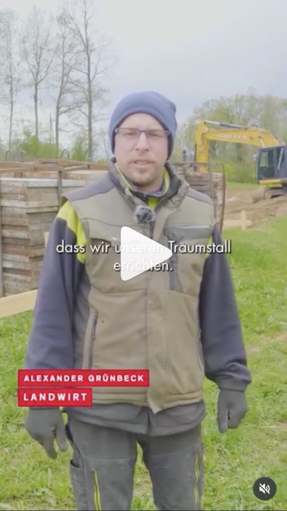 Person im Interview zum Stallbau